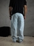 calça reta jeans - cristal - comprar online