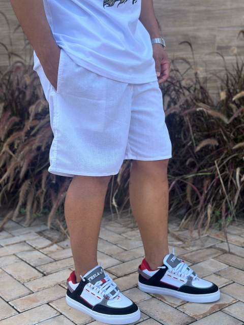 BERMUDAS LINHO GOOD TIMES - BRANCO
