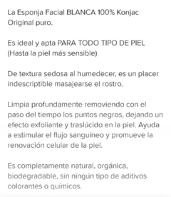 Esponja Exfoliante Konjac Tejar en internet