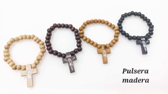 Pulsera cuentas de madera