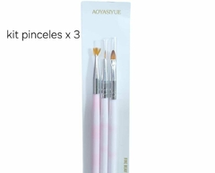 Set pinceles x 3