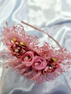 Vincha con flores - tienda online