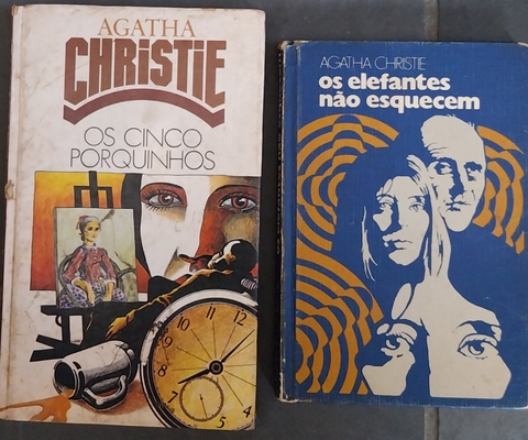 LIVRO, KIT(2), AGATHA CHRISTIE, 1. OS ELEFANTES NÃO ESQUECEM, 2. O CINCO PORQUINHOS, CÍRCULO DO LIVRO