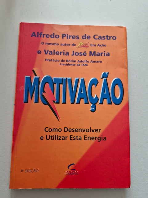 LIVRO, MOTIVAÇÃO, COMO DESENVOLVER E UTILIZAR ESTA ENERGIA, ALFREDO PIRES DE CASTRO, VALERIA JOSÉ MARIA