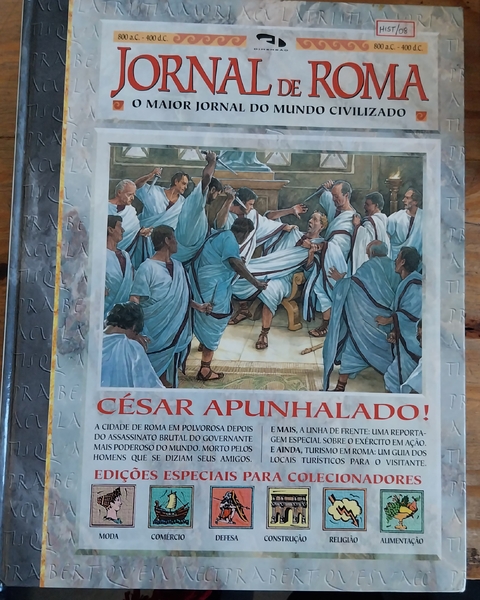 LIVRO, JORNAL DE ROMA, CÉSAR APUNHALADO !, LANGLEY, DE SOUZA
