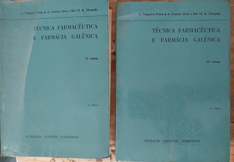 LIVRO, KIT(2), TÉCNICA FARMACÊUTICA E FARMÁCIA GALÉNICA, VOL.II, VOL.III, 2ª EDIÇÃO, L. NOGUEIRA, A. CORREIA ALVES