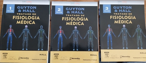 LIVRO, KIT(3), TRATADO DE FISIOLOGIA MÉDICA, 12ª EDIÇÃO, GUYTON & HALL