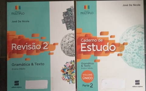 LIVRO, KIT(2), PROJETO MÚLTIPLO, 1. REVISÃO 2, GRAMÁTICA & TEXTO, 2. CADERNO DE ESTUDO GRAMÁTICA & TEXTO, JOSE NICOLA