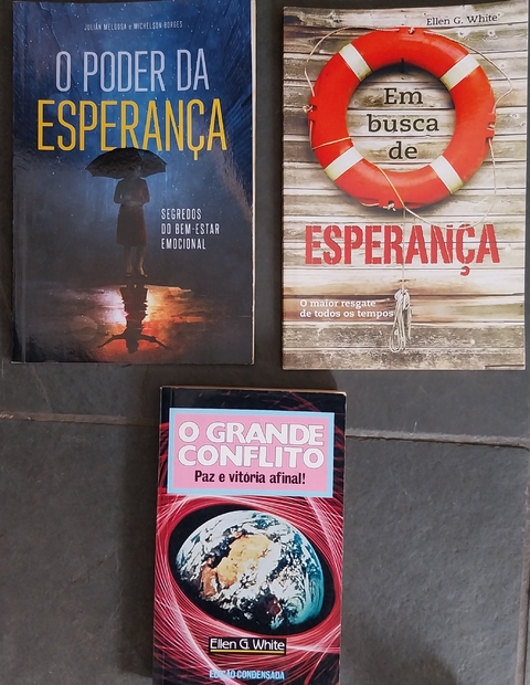 LIVRO, KIT(3), RELIGIÃO, 1. O GRANDE CONFLITO, 2. ESPERANÇA, 3. O PODER DA ESPERANÇA