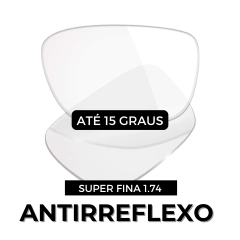 Par de Lentes 1.74 Antirreflexo - Super fina - Grau Alto - comprar online