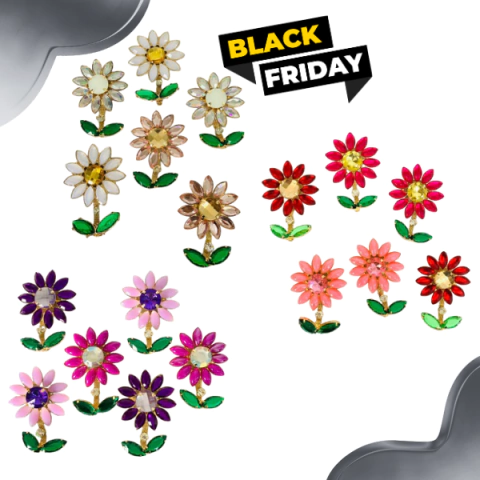 PROMOÇÃO Kit 3 Pares de Bridões Girrasol - TCD 2278