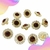 Ponto de Luz Flor com Strass Dourado 12 peças - TCD1239 - San Sin Acessorios
