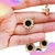 Ponto de Luz Flor com Strass Dourado 12 peças - TCD1239 - comprar online