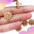Imagem do Ponto de Luz Flor com Strass Dourado 12 peças - TCD1239