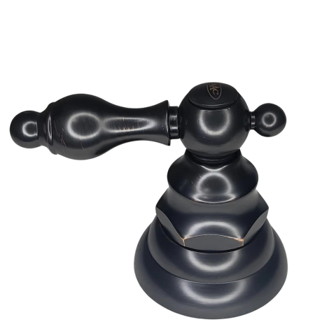 Acabamento de registro DECA Preto Óleo Manopla Retrô 1/2" - 3/4" - comprar online