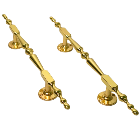 Par de puxadores estilo Europeu Vintage Dourado