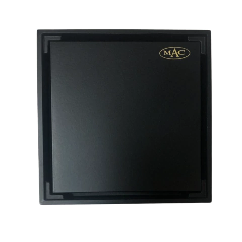 Ralo Latão Vintage Quadrado Invisível Preto Óleo 10x10 - comprar online