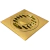 Ralo Vintage Retrô Quadrado Dourado com Dreno 10x10 - comprar online