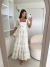 VESTIDO LAISE BICOLOR OFF WHITE - comprar online