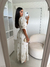 VESTIDO LAISE BICOLOR OFF WHITE - ACL Confecções