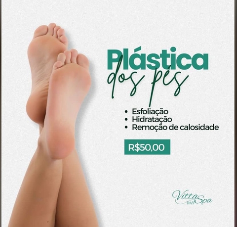 Plástica dos Pés (esfolia, hidrata e lixa) + Remoção de Calosidade