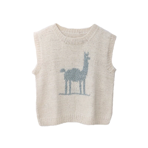 Chaleco Llama Beige