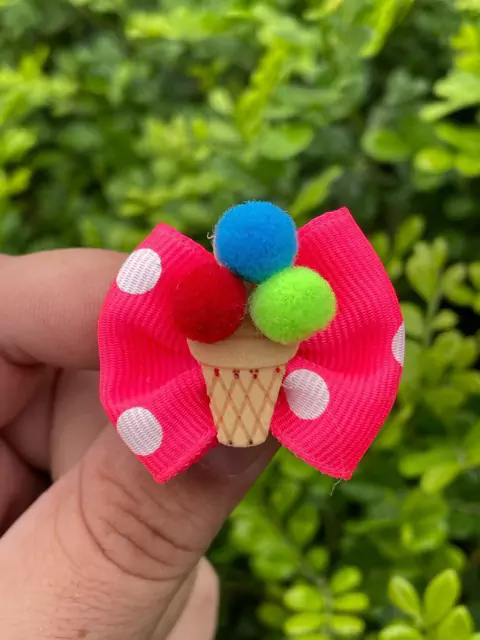 LAÇOS SORVETE COM POMPOM - 16 UNIDADES