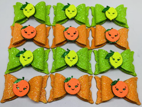 LAÇO ADESIVADO LARANJINHA E LIMÃO