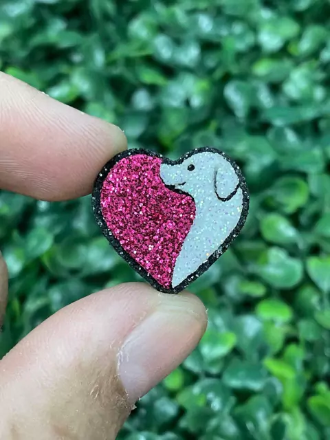 ADESIVO CORAÇÃO COM CACHORRO