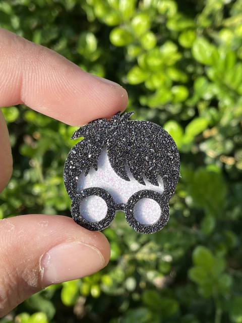 ADESIVO SILHUETA HARRY POTTER - (com fundo branco)