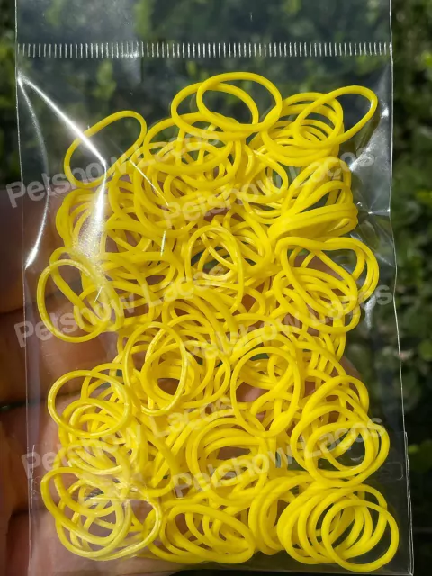 ELASTICOS PARA PENTEADO - AMARELO - APROXIMADAMENTE. 220 UNID.