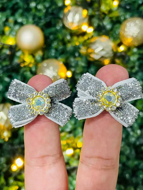 MINI LAÇOS XIX METALIZADO PRATA