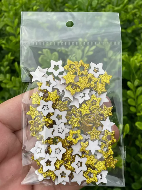 MICRO ADESIVOS (100 UNIDADES) - ESTRELA DOURADA