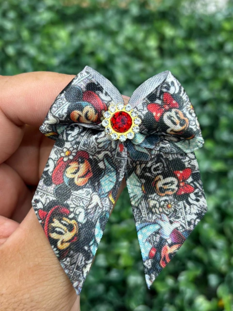 LAÇOS DE PONTA MINIE PRETO E VERMELHO - comprar online