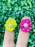 MICRO FUXICOS AMARELO E PINK DE PASSAFITA