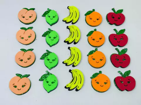 ADESIVO PEQUENO FRUTAS - 25UNIDADES