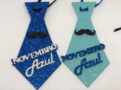 GRAVATA NOVEMBRO AZUL