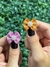 MICRO LAÇOS ROSA E LARANJA METALIZADO - comprar online