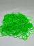 ELASTICOS PARA PENTEADO - VERDE NEON - APROXIMADAMENTE. 220 UNID. - comprar online