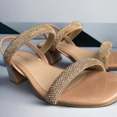 sandália de brilho para festa