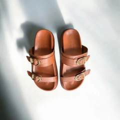 Imagem do SANDÁLIA BIRKEN PAPETE CELINE COM DUAS TIRAS MARROM