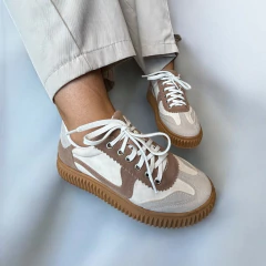 TENIS Feminino Valence Bege camurça - loja online