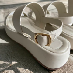 Sandália Flatform Judy Duas Tiras