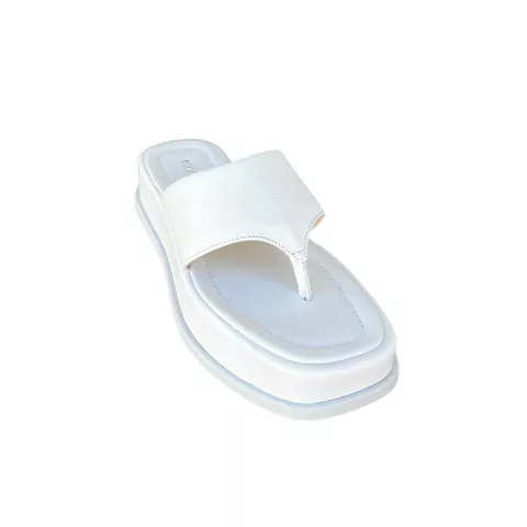 Chinelo de dedo plataforma Metz Branca - comprar online