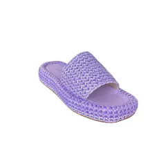 SANDÁLIA RAFIA DE TRAMA NATURAL LUNA LILÁS - comprar online