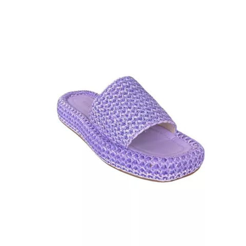 SANDÁLIA RAFIA DE TRAMA NATURAL LUNA LILÁS - comprar online