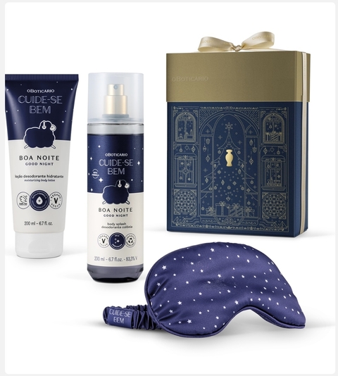 Kit Presente Natal Cuide-se Bem Boa Noite (3 itens)