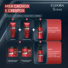 Combo Siàge Men: Condicionador Cachos e Crespos 200ml + Shampoo Cachos e Crespos 250ml na internet