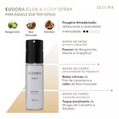Desodorante Body Spray Club 6 100ml na internet
