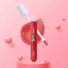 Gloss Labial Vermelho Morango Intense Bubbaloo 5ml - Keila Amaral 